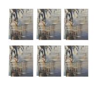 Mexpekil 6 toallas de cocina, pintura artística de caballo corriendo, toallas de mano superabsorbentes, múltiples usos, paño de cocina de secado rápido para té, café, bar, hogar, decoración de cocina