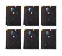 Mexpekil 6 toallas de cocina, sistema solar, toallas de mano superabsorbentes, múltiples usos, paño de secado rápido para té, café, bar, hogar, decoración de cocina