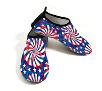 Mexpekil American 4th of July Blue Red Elements - Zapatos acuáticos para mujeres y hombres, de secado rápido, antideslizantes, zapatos acuáticos, Americano 4 de julio azul y rojo elementos, 37/38 EU