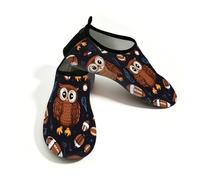 Mexpekil American Football Owl - Zapatos de agua para mujeres y hombres, de secado rápido, antideslizantes, zapatos acuáticos, Búho de fútbol americano, 38.5/39.5 EU