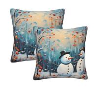 Mexpekil Art - Fundas de cojín cuadradas con cremallera invisible, 50 x 50 cm, 2 fundas de almohada decorativas para sofá, cama, decoración del hogar