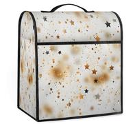 Mexpekil Art Gold Stars - Funda para batidora de pie de 5 a 8 cuartos de galón, cubiertas antipolvo para electrodomésticos de cocina con asa superior y bolsillos, accesorios universales para