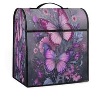Mexpekil Beautiful Butterflies - Funda para batidora de pie de 5 a 8 cuartos de galón, fundas antipolvo para electrodomésticos de cocina con asa superior y bolsillos, accesorios universales para