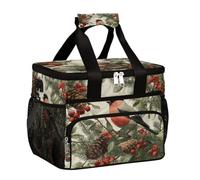 Mexpekil Birds On Plant Branch - Lonchera térmica reutilizable para mujeres, hombres y adultos, lonchera térmica grande reutilizable para el trabajo, picnic, actividades al aire libre