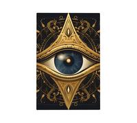 Mexpekil Boho Magic Eye - Cubierta para interruptor de luz de 1 banda, cubierta de toma de corriente en blanco, placa decorativa de pared para oficina en casa
