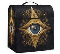 Mexpekil Boho Magic Eye - Funda para batidora de 5 a 8 cuartos de galón, cubiertas antipolvo para electrodomésticos de cocina con asa superior y bolsillos, accesorios universales para decoración de