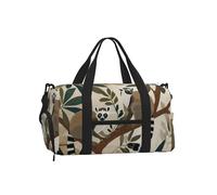Mexpekil Bolsa de gimnasio con compartimento para zapatos, bolsa de lona impermeable grande para la noche, fin de semana, bolsa de viaje, Lémures en el árbol, Talla única, Clásico