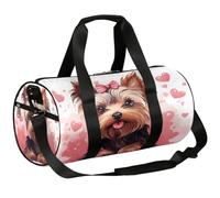 Mexpekil Bolsa de lona con compartimento para zapatos, impermeable, lindo animal de West Highlander con pajarita, mochila de viaje para fitness, gimnasio, viajes de fin de semana, Lindo animal de