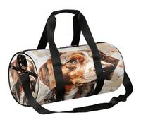 Mexpekil Bolsa de lona con compartimento para zapatos, mochila de viaje impermeable con diseño de perro Beagle, acuarela, para fitness, gimnasio, viajes de fin de semana, Beagle Dog Animal Acuarela
