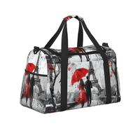 Mexpekil Bolsa de lona grande para equipaje de mano, impermeable, plegable, para viajes, deportes, gimnasio, baile, Torre Eiffel París, Talla única