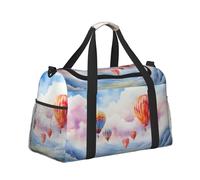 Mexpekil Bolsa de lona grande para equipaje de mano, impermeable, plegable, para viajes, deportes, gimnasio, baile, Globo aerostático de montaña, Talla única