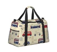 Mexpekil Bolsa de lona grande para equipaje de mano, impermeable, plegable, para viajes, deportes, gimnasio, baile, Autobuses, Talla única