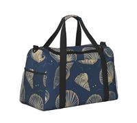 Mexpekil Bolsa de lona grande para equipaje de mano, impermeable, plegable, para viajes, deportes, gimnasio, baile, Shells Art, Talla única