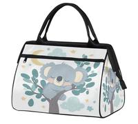 Mexpekil Bolsa de lona para gimnasio, bolsa de viaje deportiva, bolsa de fin de semana para mujeres y hombres, Lindo koala durmiendo en un árbol, Bolsa de viaje