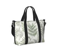 Mexpekil Bolsa de viaje impermeable para deportes, gimnasio, bolsa grande para fin de semana, para mujeres y hombres, Hojas de helecho bohemio, Talla única