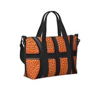 Mexpekil Bolsa de viaje impermeable para deportes, gimnasio, bolsa grande para fin de semana, para mujeres y hombres, Superficie de baloncesto naranja, Talla única