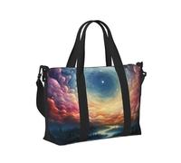 Mexpekil Bolsa de viaje impermeable para deportes, gimnasio, bolsa grande para fin de semana, para mujeres y hombres, Space Magic, Talla única