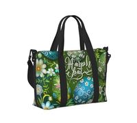 Mexpekil Bolsa de viaje impermeable para deportes, gimnasio, bolsa grande para fin de semana, para mujeres y hombres, Happy Easter Eggs Floral, Talla única