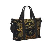 Mexpekil Bolsa de viaje impermeable para deportes, gimnasio, bolsa grande para fin de semana, para mujeres y hombres, Mandala Sun, Talla única