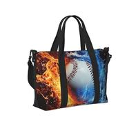 Mexpekil Bolsa de viaje impermeable para deportes, gimnasio, bolsa grande para fin de semana, para mujeres y hombres, Béisbol volador, Talla única