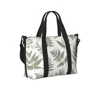Mexpekil Bolsa de viaje impermeable para deportes, gimnasio, bolsa grande para fin de semana, para mujeres y hombres, Hojas de helecho, Talla única