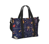 Mexpekil Bolsa de viaje impermeable para deportes, gimnasio, bolsa grande para fin de semana, para mujeres y hombres, Cartoon Planet Universe Space, Talla única