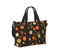 Mexpekil Bolsa de viaje impermeable para deportes, gimnasio, bolsa grande para fin de semana, para mujeres y hombres, bolsas plegables de mano, Margarita floral linda flor, Talla única