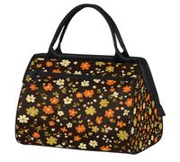 Mexpekil Bolsa de viaje impermeable para gimnasio, fin de semana, bolsa de noche, bolsa grande para equipaje de mano, para mujeres, hombres y niños, Margarita floral linda flor