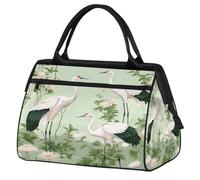 Mexpekil Bolsa de viaje impermeable para gimnasio, fin de semana, bolsa de noche, bolsa grande para equipaje de mano, para mujeres, hombres y niños, Patrón japonés de grulla