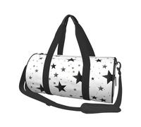 Mexpekil Bolsa de viaje plegable para gimnasio, bolsa de viaje impermeable para mujer y hombre, bolsa de equipaje de mano, bolsa grande para fin de semana, para deportes y baile, Patrón de estrellas,