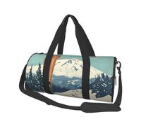 Mexpekil Bolsa de viaje plegable para gimnasio, bolsa de viaje impermeable para mujer y hombre, bolsa de equipaje de mano, bolsa grande para fin de semana, para deportes y baile, Skis Snow, Talla