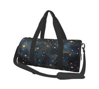 Mexpekil Bolsa de viaje plegable para gimnasio, bolsa de viaje impermeable para mujer y hombre, bolsa de equipaje de mano, bolsa grande para fin de semana, para deportes y baile, Space Galaxy Star,