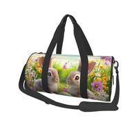Mexpekil Bolsa de viaje plegable para gimnasio, bolsa de viaje impermeable para mujer y hombre, bolsa de equipaje de mano, bolsa grande para fin de semana, para deportes y baile, Huevos de Pascua,