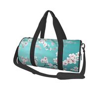 Mexpekil Bolsa de viaje plegable para gimnasio, bolsa de viaje impermeable para mujer y hombre, bolsa de equipaje de mano grande para fin de semana, Cherry Blossoms Branches Blue, Talla única