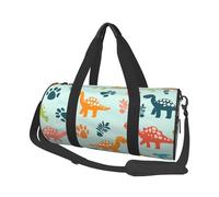 Mexpekil Bolsa de viaje plegable para gimnasio, bolsa de viaje impermeable para mujer y hombre, bolsa de equipaje de mano, bolsa grande para fin de semana, para deportes y baile, Huellas de