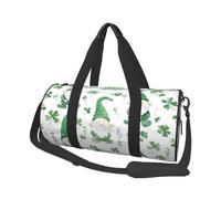 Mexpekil Bolsa de viaje plegable para gimnasio, bolsa de viaje impermeable para mujer y hombre, bolsa de equipaje de mano, bolsa grande para fin de semana, para deportes y baile, Gnomos y tréboles del