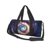 Mexpekil Bolsa de viaje plegable para gimnasio, equipaje de mano, impermeable, para deportes, baile, fin de semana, bolsa de noche, Remolino abstracto de estrellas, Talla única