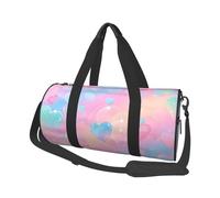 Mexpekil Bolsa de viaje plegable para gimnasio, equipaje de mano, impermeable, para deportes, baile, fin de semana, bolsa de noche, San Valentín Neón, Talla única