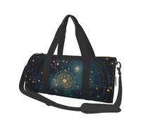 Mexpekil Bolsa de viaje plegable para gimnasio, equipaje de mano, impermeable, para deportes, baile, fin de semana, bolsa de noche, Galaxy Space Planet, Talla única