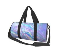 Mexpekil Bolsa de viaje plegable para gimnasio, equipaje de mano, impermeable, para deportes, baile, fin de semana, bolsa de noche, Líquido abstracto que fluye, Talla única