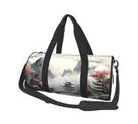 Mexpekil Bolsa de viaje plegable para gimnasio, equipaje de mano, impermeable, para deportes, baile, fin de semana, bolsa de noche, Ink Nature Scenery, Talla única