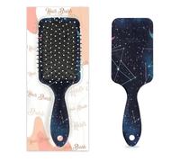 Mexpekil Cepillo de masaje para el cabello, para mujeres y hombres, cepillo de paleta desenredante para cabello húmedo o seco, peines suaves con cojín de aire (constelaciones de cielo estrellado)