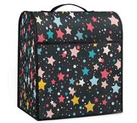 Mexpekil Colorful Star - Funda para batidora de pie de 5 a 8 cuartos de galón, cubiertas antipolvo para electrodomésticos de cocina con asa superior y bolsillos, accesorios universales para decoración