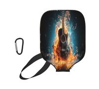 Mexpekil Cool Fire Water - Funda protectora universal para raqueta de pickleball o guitarra musical, 11.6 x 8.7 pulgadas, funda protectora universal para paletas de pickleball, protección contra