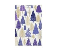 Mexpekil Cubierta de interruptor de luz de abeto amarillo morado con 1 banda, cubierta de toma de corriente en blanco, placa de pared decorativa para oficina en casa