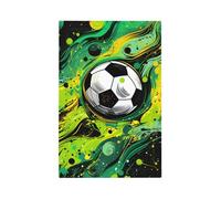 Mexpekil Cubierta de interruptor de luz mágica de fútbol deportivo, 1 banda, cubierta de salida en blanco, placa de pared decorativa para oficina en casa