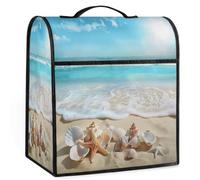 Mexpekil Cubierta para batidora de pie de estrella de mar de playa, 5-8 cuartos de galón, cubiertas antipolvo para electrodomésticos de cocina con asa superior y bolsillos, accesorios universales para