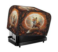 Mexpekil Cubierta para tostadora, 2 rebanadas, Fox In The Autumn Forest, impermeable, a prueba de polvo, para cocina, pequeños electrodomésticos, protector