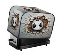 Mexpekil Cubierta para tostadora de fútbol de pared rota para tostadora de 2 rebanadas, cubierta pequeña para máquina de pan de cocina, accesorios a prueba de polvo