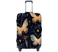 Mexpekil Elegant Herbs - Funda para equipaje de 18 a 21 pulgadas, diseño de mariposa, estilo bohemio, antiarañazos, protector elástico para equipaje para viajes de vacaciones, multicolor, For 25--28